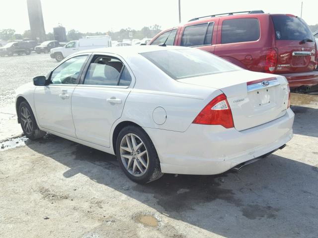 3FAHP0JG0CR295119 - 2012 FORD FUSION SEL WHITE photo 3