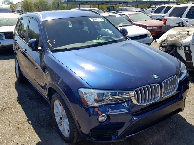 5UXWZ7C55H0U47207 - 2017 BMW X3 SDRIVE2 BLUE photo 1