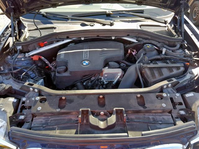 5UXWZ7C55H0U47207 - 2017 BMW X3 SDRIVE2 BLUE photo 7