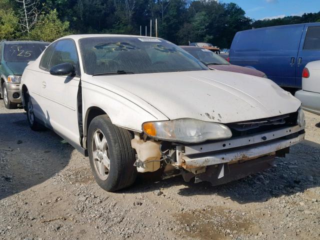 2G1WW12E539341551 - 2003 CHEVROLET MONTE CARL თეთრი ფოტო 1