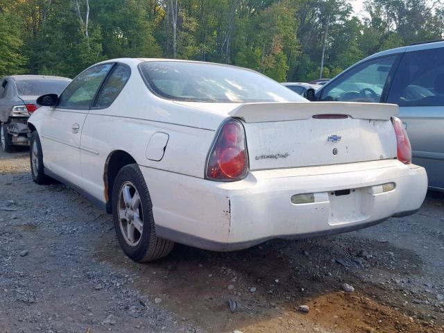 2G1WW12E539341551 - 2003 CHEVROLET MONTE CARL თეთრი ფოტო 3