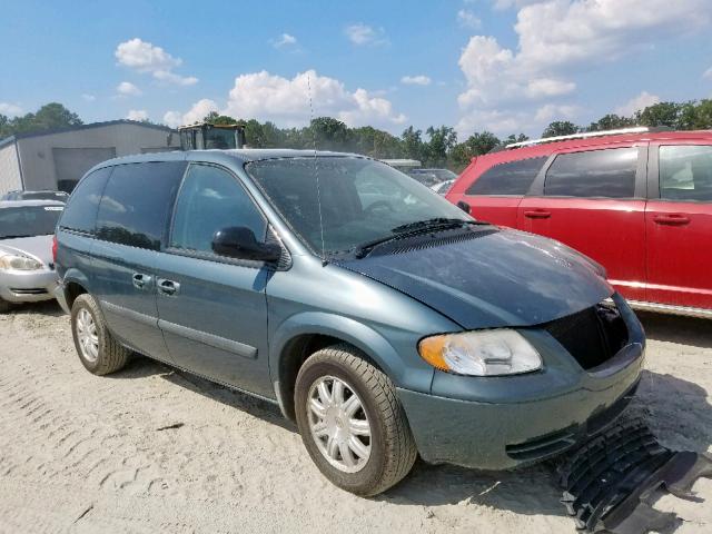 1A4GP45R26B627296 - 2006 CHRYSLER TOWN & COU TEAL photo 1