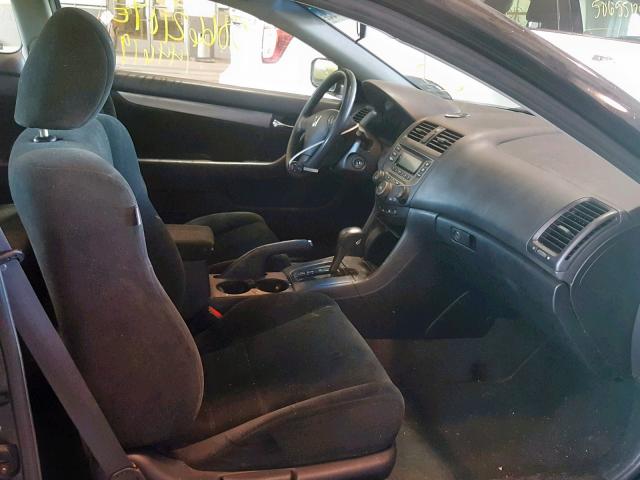 1HGCM72336A010298 - 2006 HONDA ACCORD LX BLACK photo 5