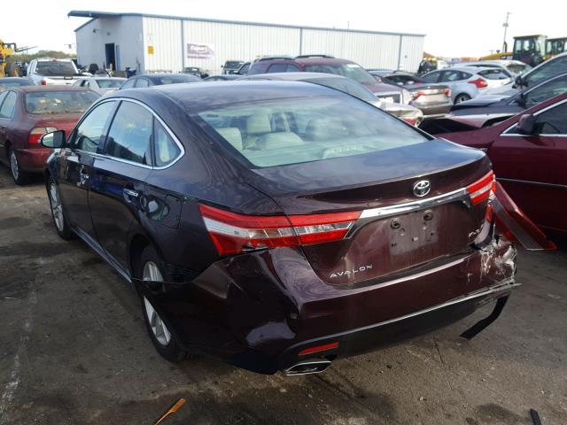 4T1BK1EB3DU023446 - 2013 TOYOTA AVALON BAS Bordo foto 3