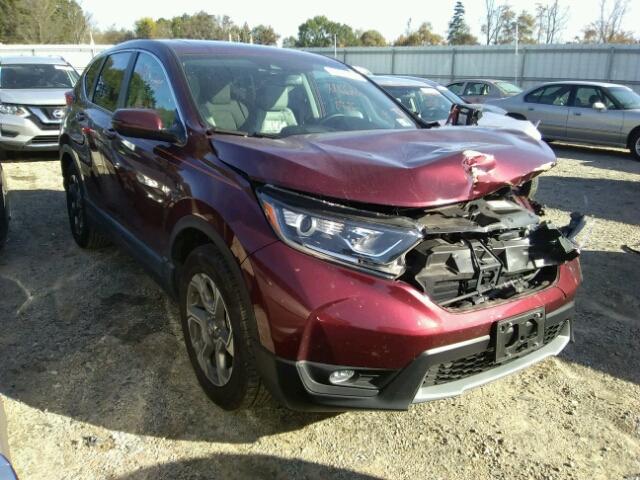 2HKRW1H8XHH503894 - 2017 HONDA CR-V EXL BURGUNDY photo 1