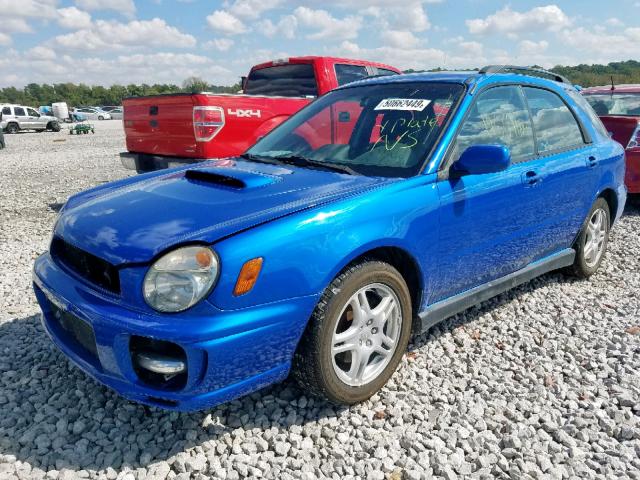 JF1GG29663G812157 - 2003 SUBARU IMPREZA WR BLUE photo 2