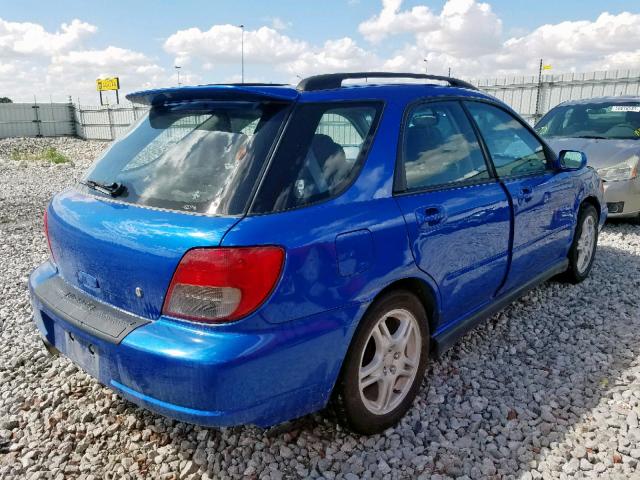 JF1GG29663G812157 - 2003 SUBARU IMPREZA WR BLUE photo 4