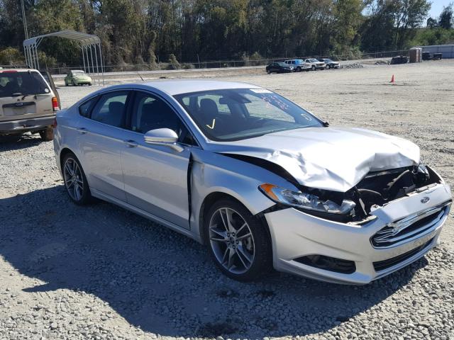 3FA6P0K98DR257680 - 2013 FORD FUSION TIT SILVER photo 1