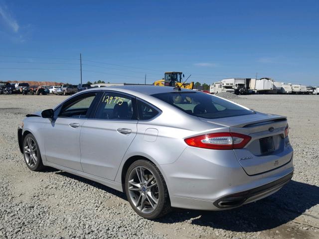 3FA6P0K98DR257680 - 2013 FORD FUSION TIT SILVER photo 3