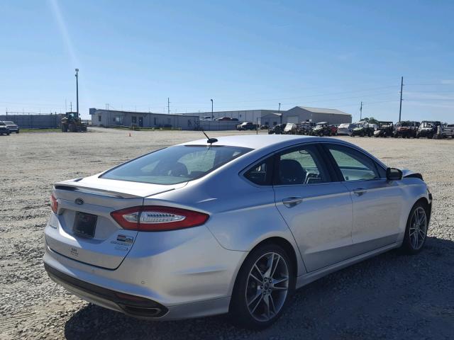 3FA6P0K98DR257680 - 2013 FORD FUSION TIT SILVER photo 4