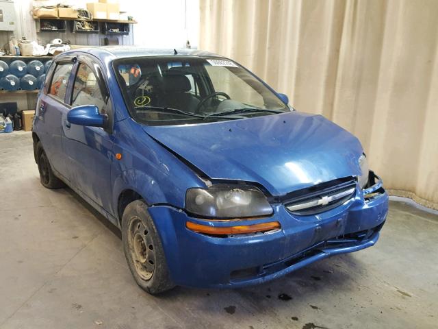 KL1TD62674B209033 - 2004 CHEVROLET AVEO BLUE photo 1