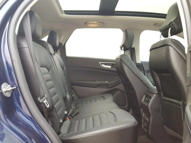 2FMPK4J92GBB92569 - 2016 FORD EDGE SEL BLUE photo 6