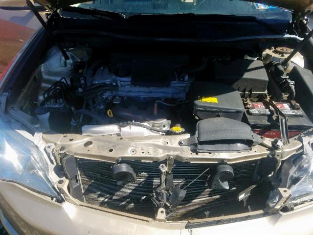 4T1BF1FK2CU507903 - 2012 TOYOTA CAMRY LE A GOLD photo 7