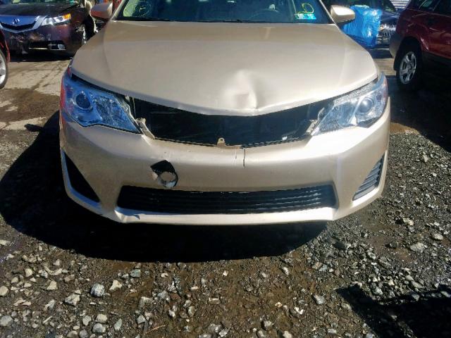 4T1BF1FK2CU507903 - 2012 TOYOTA CAMRY LE A GOLD photo 9