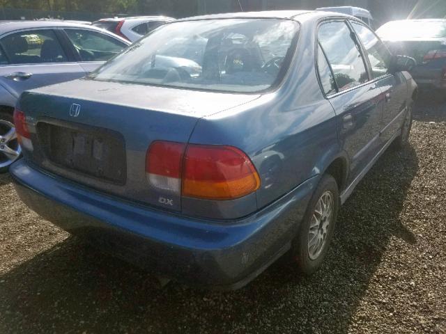 2HGEJ6523TH513535 - 1996 HONDA CIVIC DX BLUE photo 4