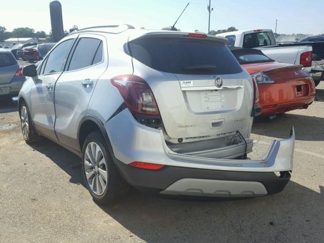 KL4CJASB8JB670829 - 2018 BUICK ENCORE PRE SILVER photo 3