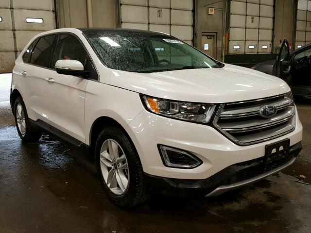 2FMTK4J8XFBC12264 - 2015 FORD EDGE SEL WHITE photo 1