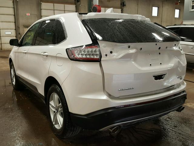 2FMTK4J8XFBC12264 - 2015 FORD EDGE SEL WHITE photo 3