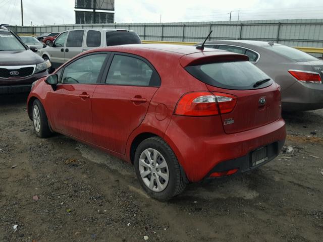 KNADM5A30F6516728 - 2015 KIA RIO LX RED photo 3