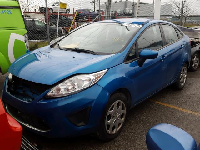 3FADP4BJ9CM217015 - 2012 FORD FIESTA SE BLUE photo 2