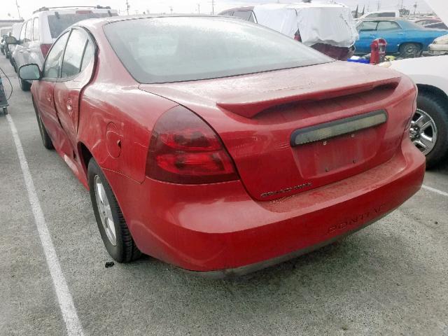 2G2WP552671103942 - 2007 PONTIAC GRAND PRIX Կարմիր լուսանկար 3