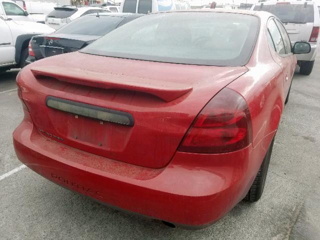 2G2WP552671103942 - 2007 PONTIAC GRAND PRIX Կարմիր լուսանկար 4