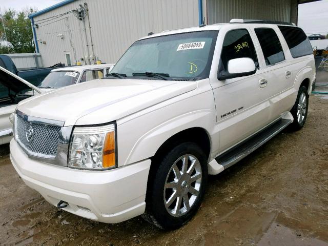 3GYFK66N24G324167 - 2004 CADILLAC ESCALADE E WHITE photo 2