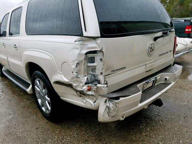 3GYFK66N24G324167 - 2004 CADILLAC ESCALADE E WHITE photo 9