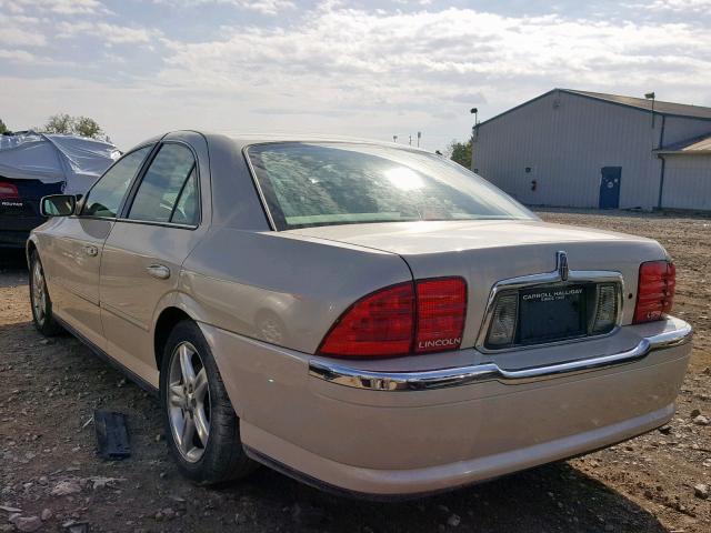 1LNHM86SX2Y672243 - 2002 LINCOLN LS 奶油色 照片 3