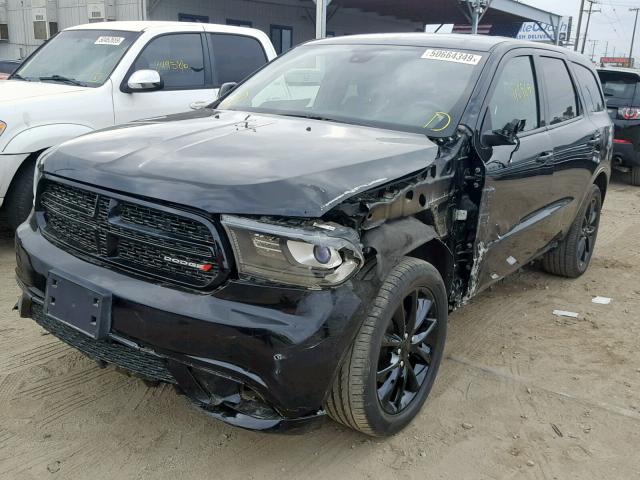 1C4RDHDG3HC898279 - 2017 DODGE DURANGO GT BLACK photo 2