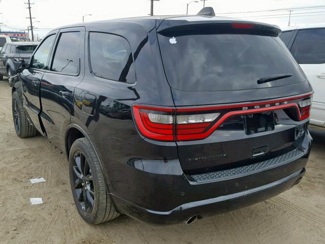 1C4RDHDG3HC898279 - 2017 DODGE DURANGO GT BLACK photo 3