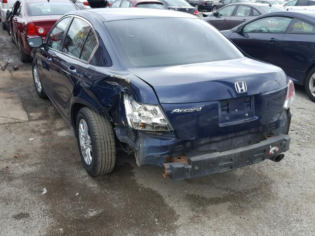 1HGCP26498A080002 - 2008 HONDA ACCORD LXP BLUE photo 3