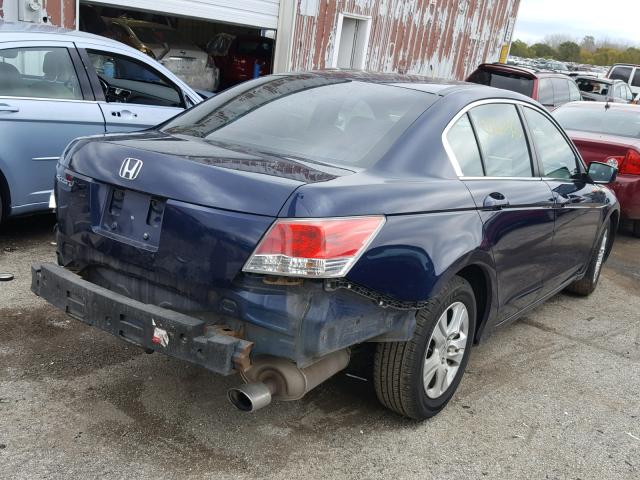 1HGCP26498A080002 - 2008 HONDA ACCORD LXP BLUE photo 4