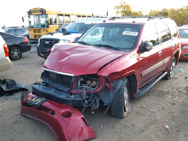 1GKDS13S842152296 - 2004 GMC ENVOY RED photo 2