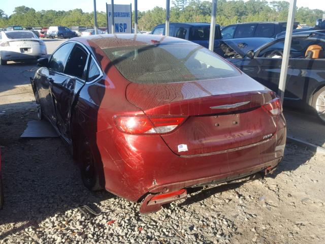 1C3CCCAB5FN690138 - 2015 CHRYSLER 200 LIMITE RED photo 3