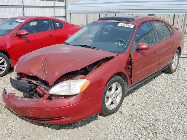 1FAFP55U83G114411 - 2003 FORD TAURUS SES MAROON photo 2