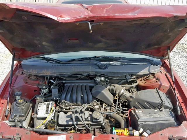 1FAFP55U83G114411 - 2003 FORD TAURUS SES MAROON photo 7