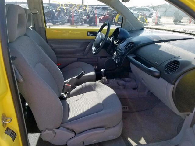 3VWBA21C0YM409566 - 2000 VOLKSWAGEN NEW BEETLE ყვითელი ფოტო 5