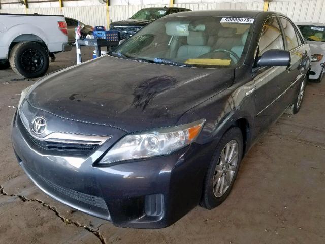 4T1BB3EK7AU115764 - 2010 TOYOTA CAMRY HYBR GRAY photo 2