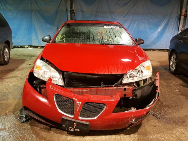 1G2ZH18N374142808 - 2007 PONTIAC G6 GT RED photo 9