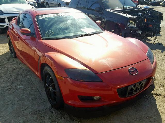 JM1FE173440105874 - 2004 MAZDA RX8 RED photo 1