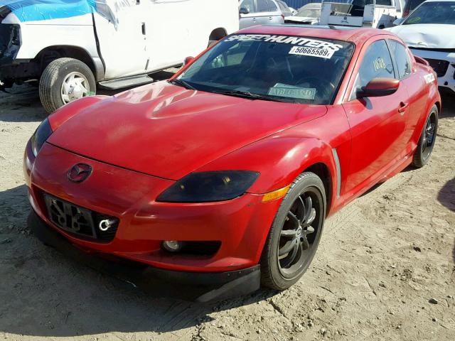 JM1FE173440105874 - 2004 MAZDA RX8 RED photo 2