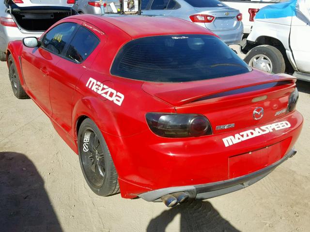 JM1FE173440105874 - 2004 MAZDA RX8 RED photo 3