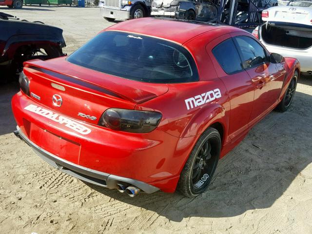 JM1FE173440105874 - 2004 MAZDA RX8 RED photo 4