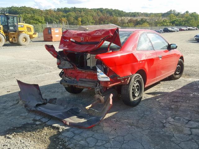 1HGEM21355L036918 - 2005 HONDA CIVIC DX V RED photo 4