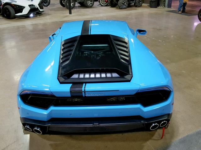 ZHWUC2ZFXHLA06386 - 2017 LAMBORGHINI HURACAN TURQUOISE photo 9