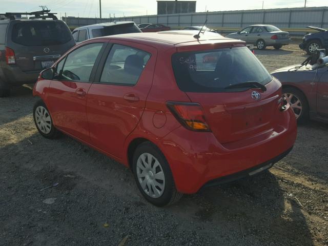 VNKKTUD35GA066227 - 2016 TOYOTA YARIS L RED photo 3