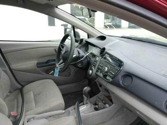 JHMZE2H57AS004880 - 2010 HONDA INSIGHT LX RED photo 5