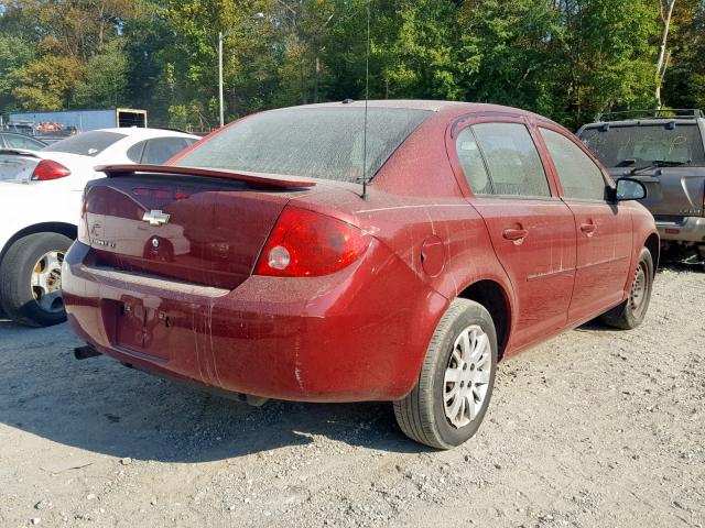 1G1AL58F187150289 - 2008 CHEVROLET COBALT LT RED photo 4