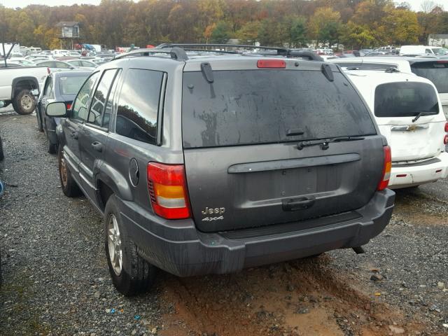 1J4GW48S23C554034 - 2003 JEEP GRAND CHER GRAY photo 3